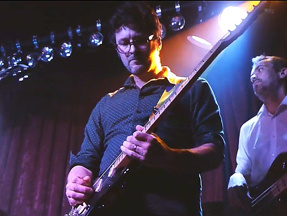 Guitarist performing on stage